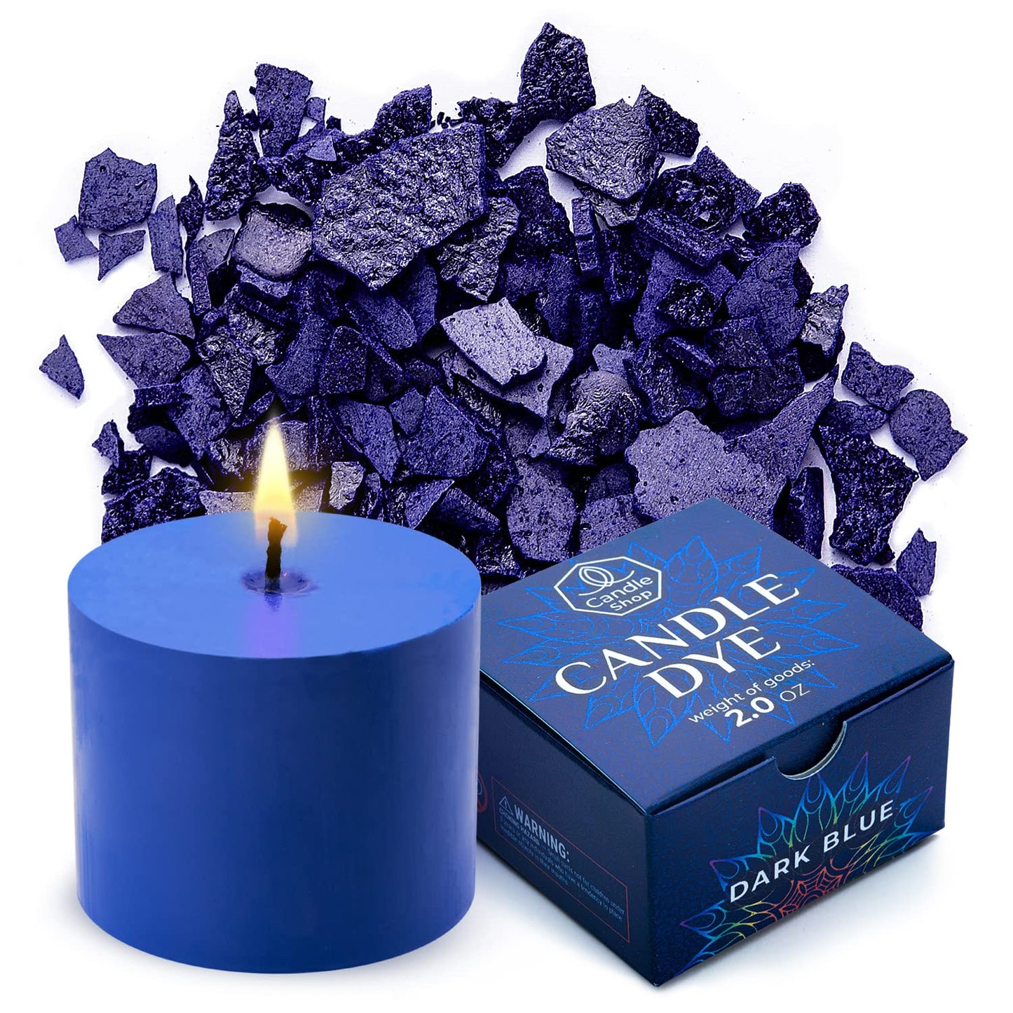 Candle Dyes for Soy Candle Making - Wax Сolor Dye Color Chips for Soy Wax - 16 Popular Colors Wax Dye Flakes