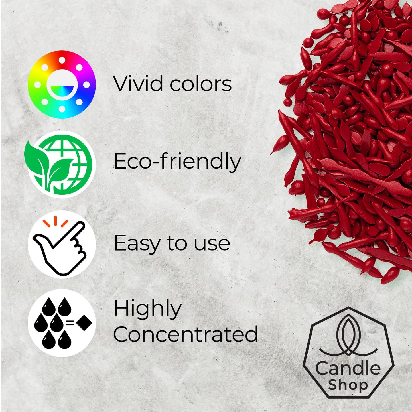 Candle Dyes for Soy Candle Making - Wax Сolor Dye Color Chips for Soy Wax - 16 Popular Colors Wax Dye Flakes