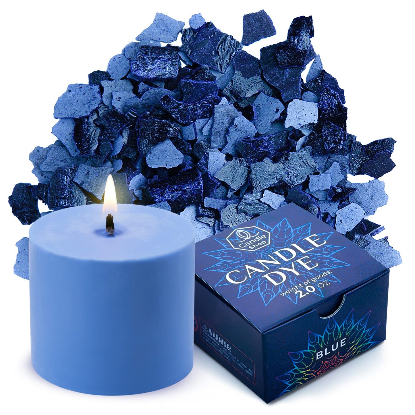Candle Dyes for Soy Candle Making - Wax Сolor Dye Color Chips for Soy Wax - 16 Popular Colors Wax Dye Flakes