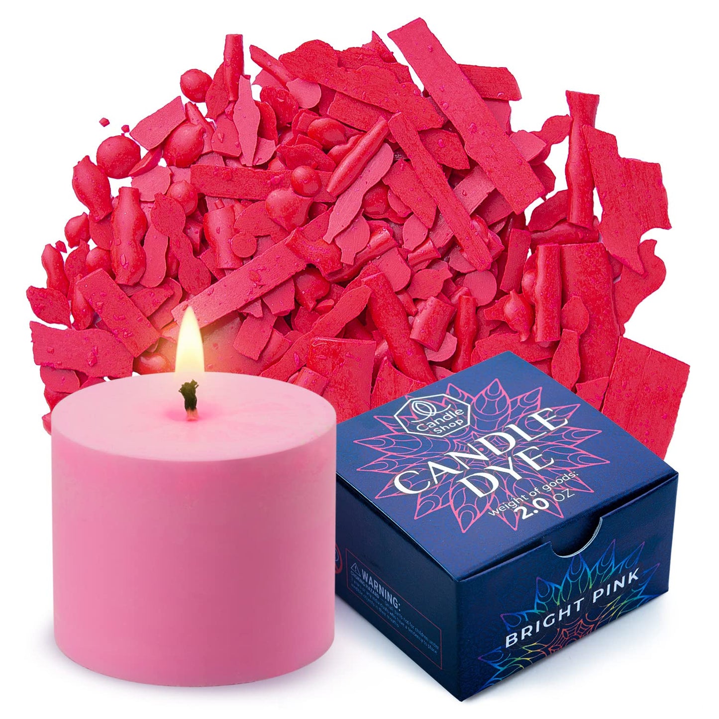 Candle Dyes for Soy Candle Making - Wax Сolor Dye Color Chips for Soy Wax - 16 Popular Colors Wax Dye Flakes