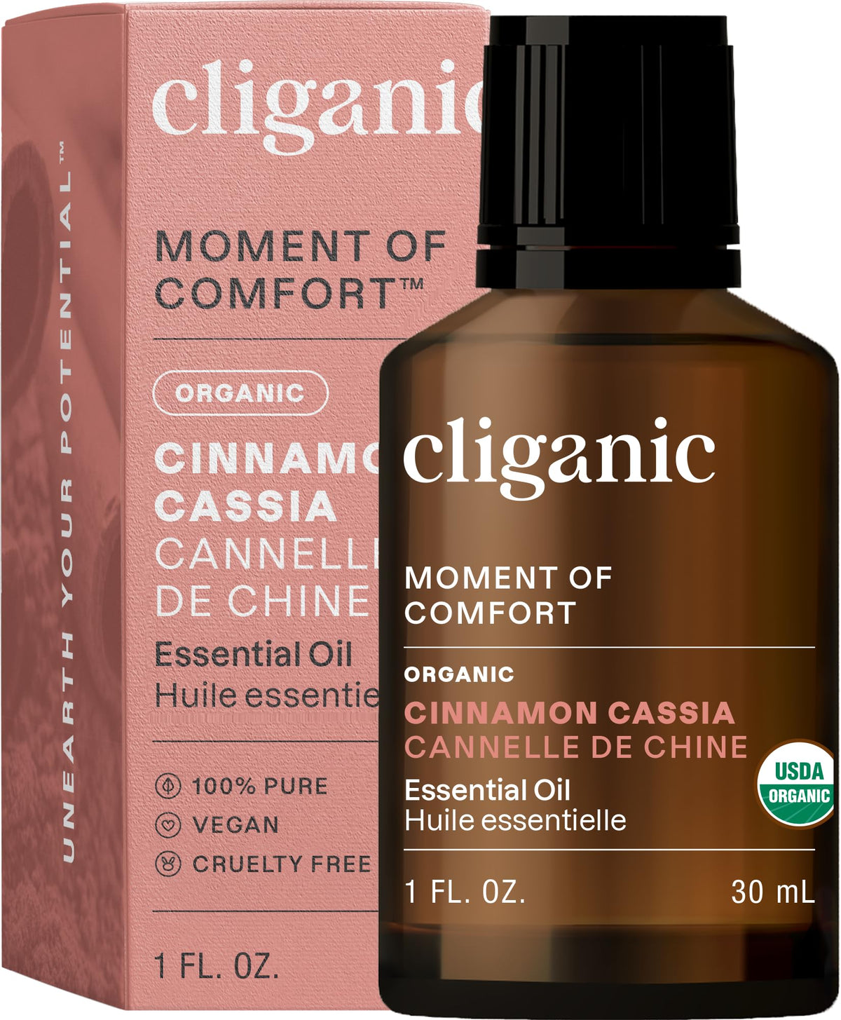 Cliganic Organic Essential Oils Set (Top 5) - 100% Pure Natural - Aromatherapy, Candle Making - Peppermint, Lavender, Eucalyptus, Lemongrass & Orange (Packaging May Vary)