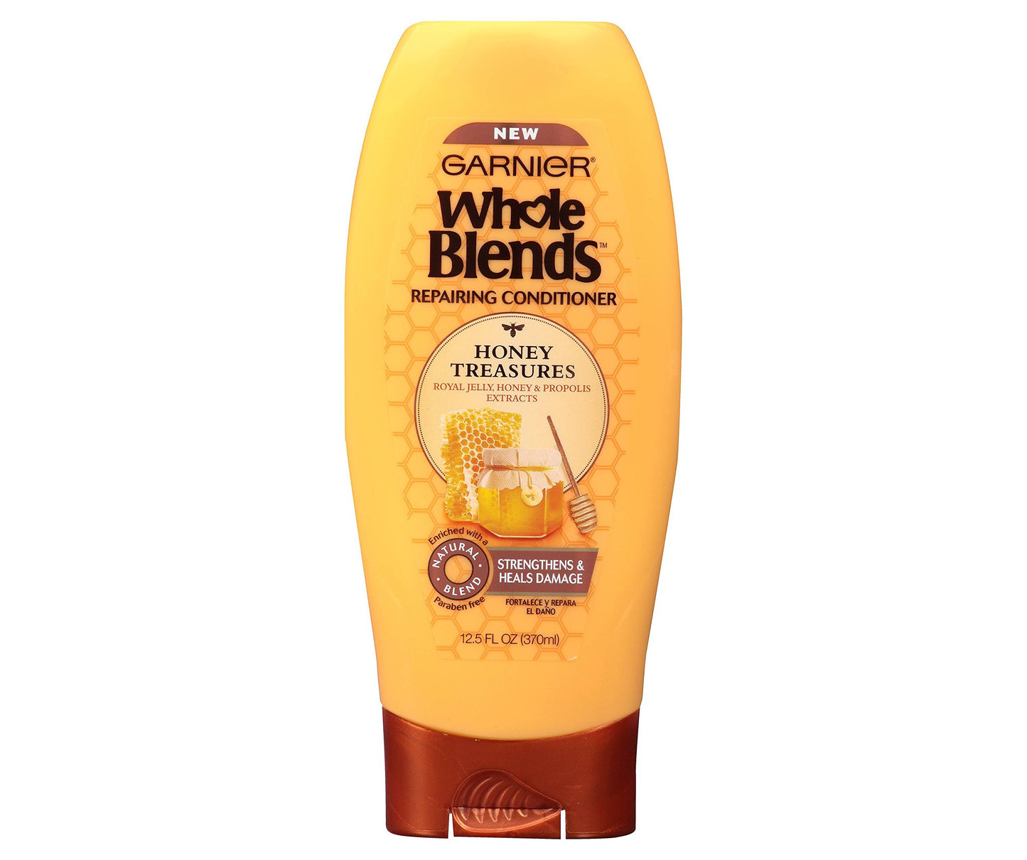 Garnier Whole Blends Sulfate Free Remedy Miracle Nectar 10-in-1 Repairing Leave-In Conditoner for All Hair Types, Honey Treasures, 5 Fl Oz, 2 Count (Packaging May Vary)