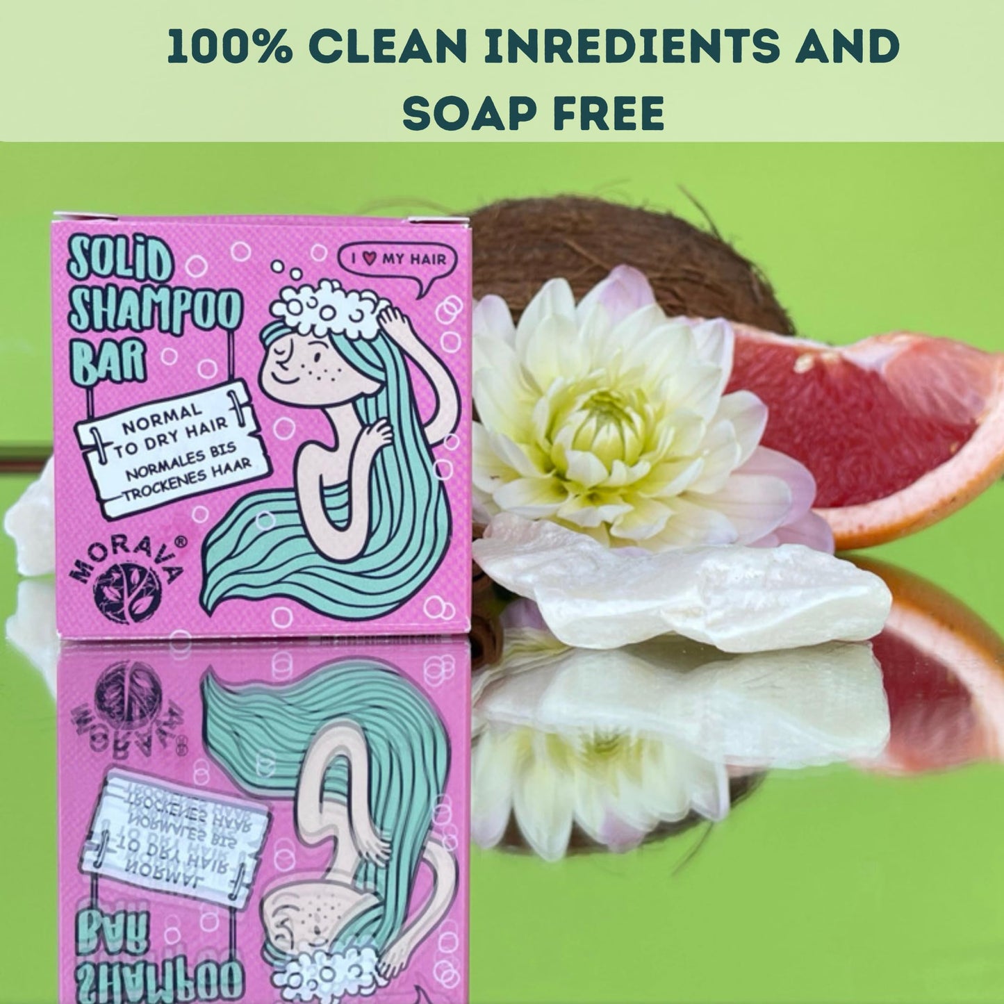 Morava Shampoo Bar Ylang Ylang & Cocoa, Nourishing Shampoo for Normal to Dry/Damaged Hair, Vegan and Sulfate Free, Cruelty Free