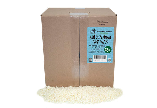 Millennium Soy Wax Beads for Candle Making - Natural Candle Making Supplies - Paraffin-Free, Beeswax-Free Candle Wax for Container Candles, Tealights and Wax Melts, 10 lbs