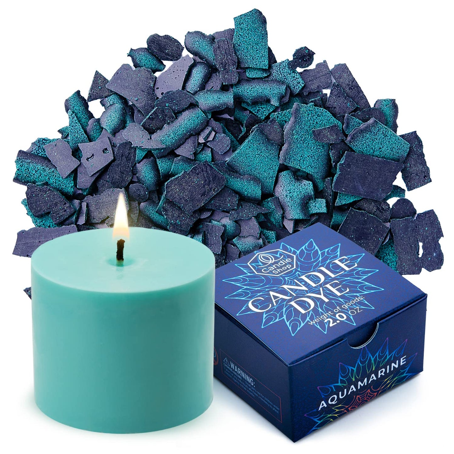 Candle Dyes for Soy Candle Making - Wax Сolor Dye Color Chips for Soy Wax - 16 Popular Colors Wax Dye Flakes
