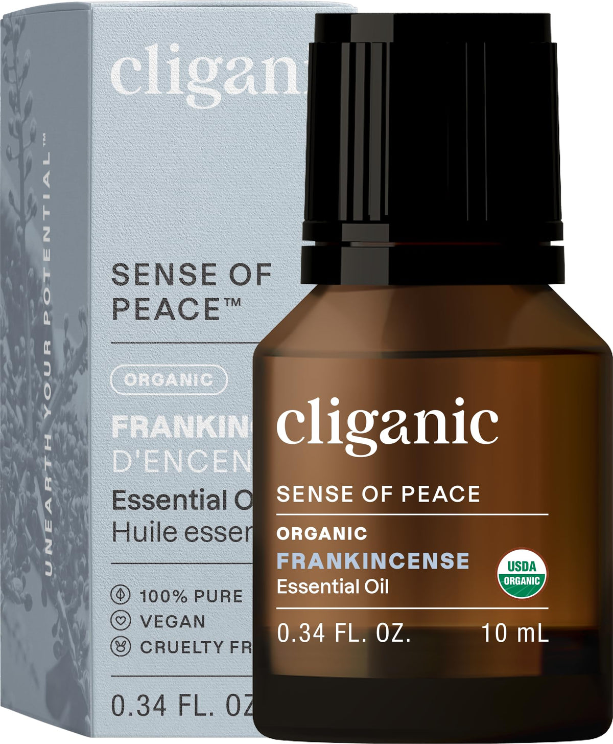 Cliganic Organic Essential Oils Set (Top 5) - 100% Pure Natural - Aromatherapy, Candle Making - Peppermint, Lavender, Eucalyptus, Lemongrass & Orange (Packaging May Vary)