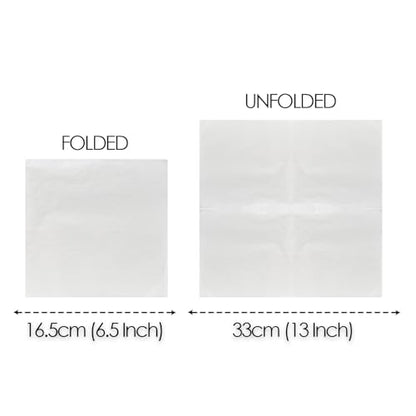 Table Kind - Paquete de 100 servilletas blancas suaves, servilletas de calidad para fiestas, catering y uso diario, ecológicas, desechables, compostables para el hogar, sostenibles y reciclables,