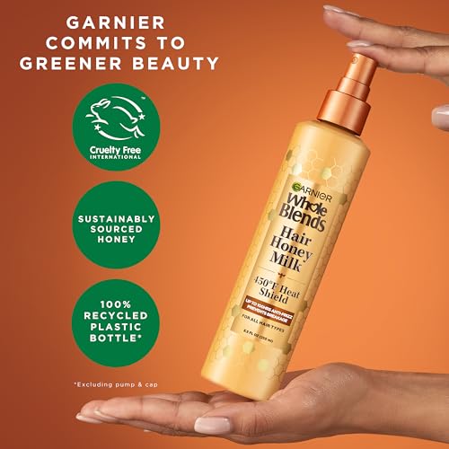 Garnier Whole Blends Honey Treasures Repairing Shampoo, for Dry, Damaged Hair, 22 Fl Oz, 2 Count (Packaging May Vary)