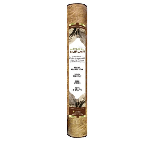 Rocky Mountain Goods Burlap Fabric Roll 3 Ft X 24 Ft - Bulk Medium Weave Burlap - Gardening, Tree Protection, Wind Screen, Weeds Barrier, Hay, Arts and Crafts Bees - Biodegradable