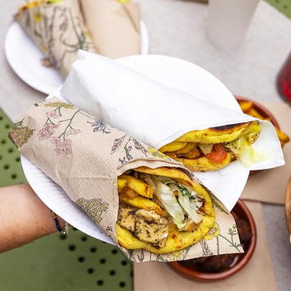 Table Kind - Paquete de 100 servilletas blancas suaves, servilletas de calidad para fiestas, catering y uso diario, ecológicas, desechables, compostables para el hogar, sostenibles y reciclables,