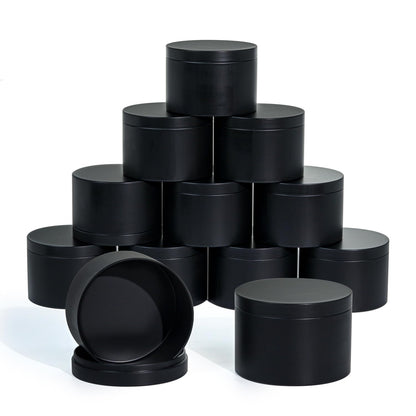 Candle Tins with Lids, 3 Wicks Candle Jars 14oz/420ml Candle Containers 12 Pack Seamless Bulk Candle Containers for Candle Making Supplies Wholesale Empty Candle Jars - Mint