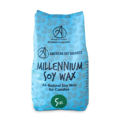 Millennium Soy Wax Beads for Candle Making - Natural Candle Making Supplies - Paraffin-Free, Beeswax-Free Candle Wax for Container Candles, Tealights and Wax Melts, 10 lbs