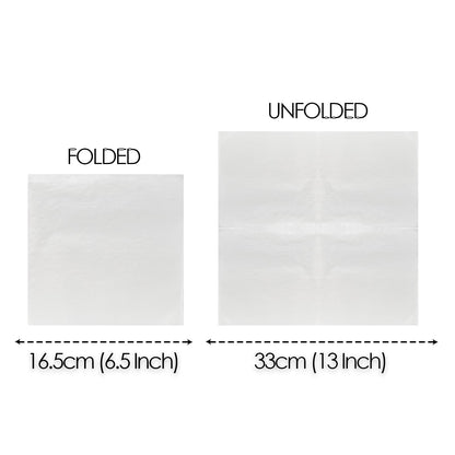 Table Kind - Paquete de 100 servilletas blancas suaves, servilletas de calidad para fiestas, catering y uso diario, ecológicas, desechables, compostables para el hogar, sostenibles y reciclables,