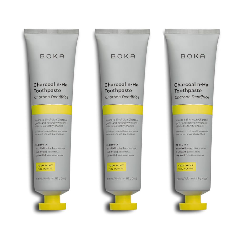 Boka Fluoride Free Toothpaste Nano Hydroxyapatite, Stocking Stuffers Remineralizing, Whitening - Dentist Recommended for Adult, Kids Oral Care Ela Mint Flavor, 4 Fl Oz 1Pk US Manufactured