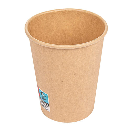 García de Pou - 50 unidades - Vasos Bebidas Calientes 1 Pared 180 Ml 260 + 18 Pe G/M2 Ø7,2/5,3X7,8 Cm Marrón Cartoncillo