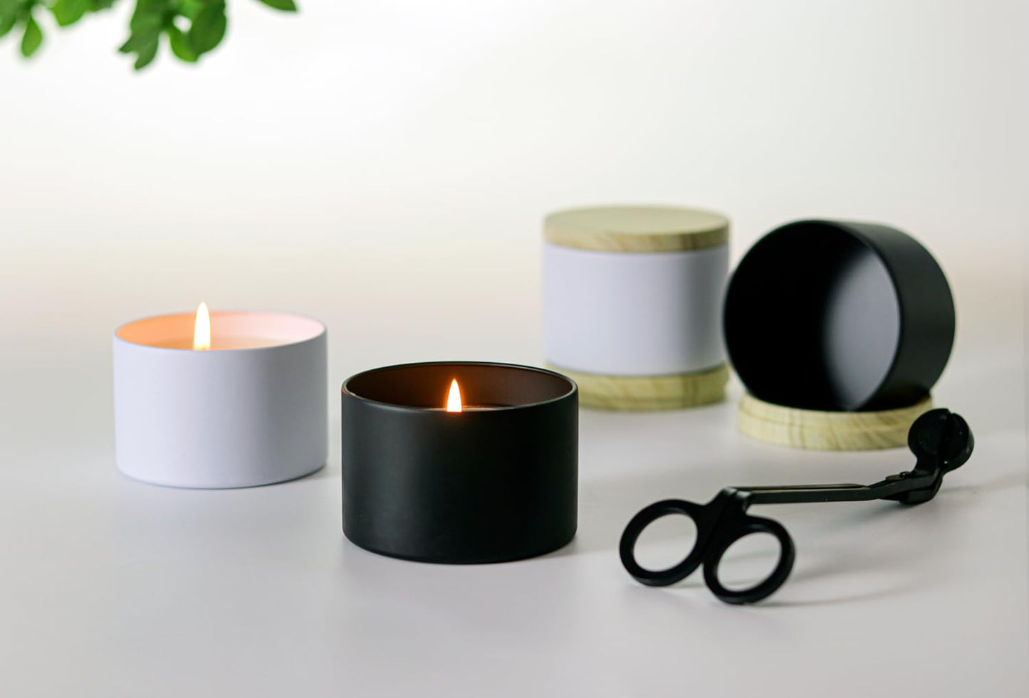 Candle Tins with Lids, 3 Wicks Candle Jars 14oz/420ml Candle Containers 12 Pack Seamless Bulk Candle Containers for Candle Making Supplies Wholesale Empty Candle Jars - Mint