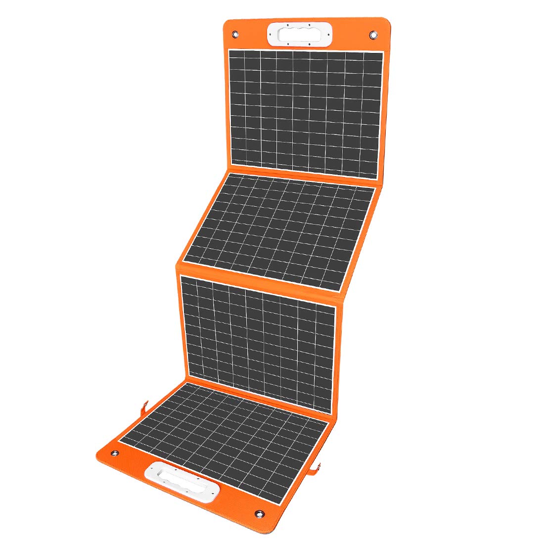 Foldable Solar Panel, FF FLASHFISH 18V/60W Portable Solar Charger Charge for Portable Power Station, Phone, Laptop, with DC Output, 45W USB-C, QC3.0 Port When Camping Fishing Van RV Road Trip