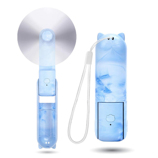 OHLGT Mini Ventilador Portátil: Silencioso, Recargable y Power Bank (9-15h)