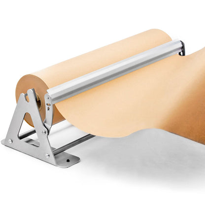 DIY Crew 12 Inch Paper Roll Dispenser and Cutter - Heavy-Duty Wall Mountable, Non Slip Tabletop - Kraft, Freezer, Butcher Paper - Up to 1000ft Rolls