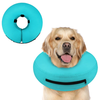 Supet Inflatable Dog Cone Collar Alternative After Surgery, Doggie Neck Donut Collar Recovery ECollar, Soft Dog Cone for Small Medium Large Dogs