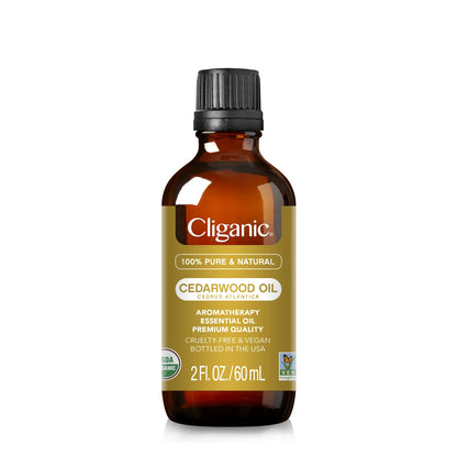 Cliganic Organic Essential Oils Set (Top 5) - 100% Pure Natural - Aromatherapy, Candle Making - Peppermint, Lavender, Eucalyptus, Lemongrass & Orange (Packaging May Vary)