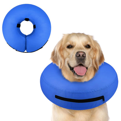 Supet Inflatable Dog Cone Collar Alternative After Surgery, Doggie Neck Donut Collar Recovery ECollar, Soft Dog Cone for Small Medium Large Dogs