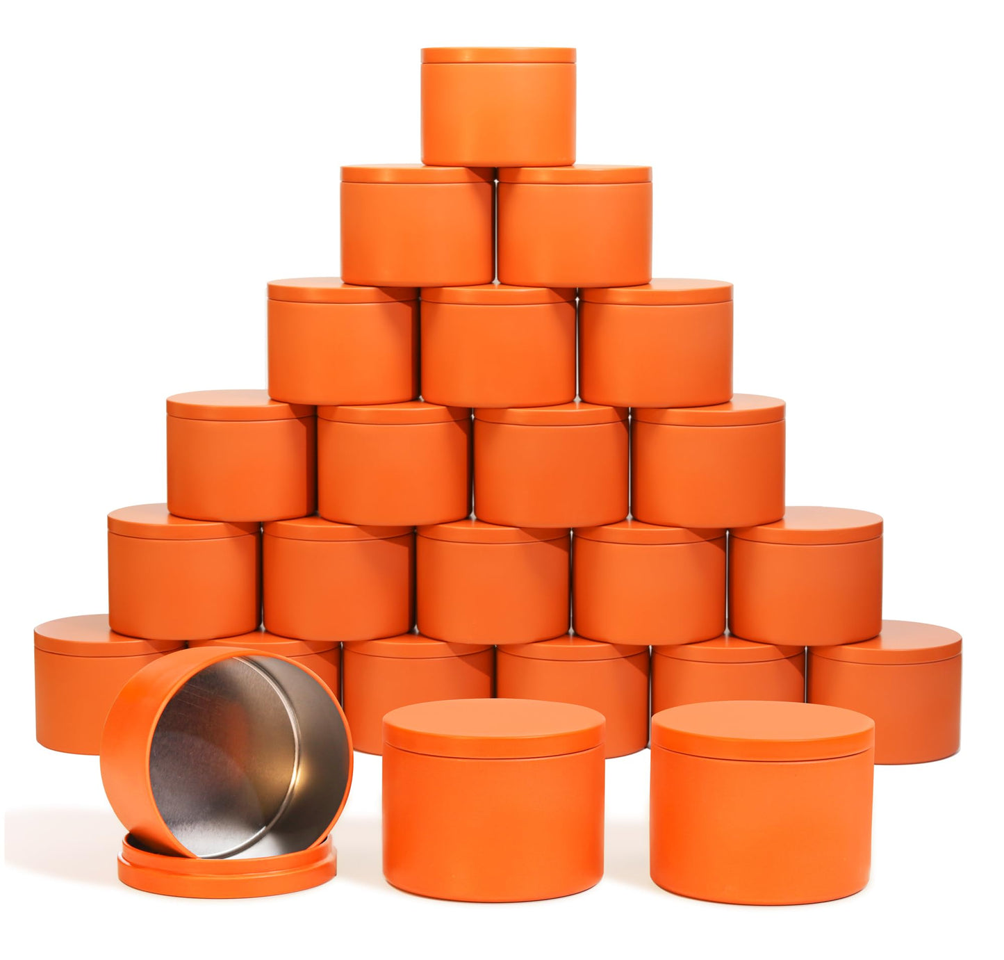 Candle Tins with Lids, 3 Wicks Candle Jars 14oz/420ml Candle Containers 12 Pack Seamless Bulk Candle Containers for Candle Making Supplies Wholesale Empty Candle Jars - Mint
