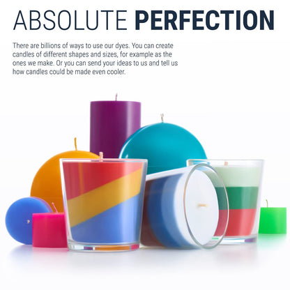 Candle Dyes for Soy Candle Making - Wax Сolor Dye Color Chips for Soy Wax - 16 Popular Colors Wax Dye Flakes