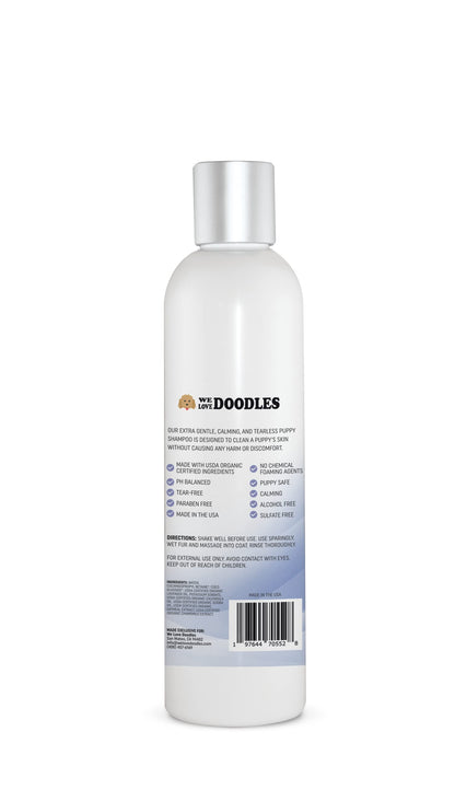 Puppy Shampoo & Conditioner | Made in USA | Organic Ingredients | Tear Free | Best Shampoo for Puppies | Sensitive & Itchy Skin Wash | Oatmeal Bathing | Tearless, Ocean Breeze, 8oz [We Love Doodles]