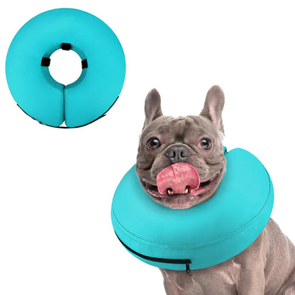 Supet Inflatable Dog Cone Collar Alternative After Surgery, Doggie Neck Donut Collar Recovery ECollar, Soft Dog Cone for Small Medium Large Dogs