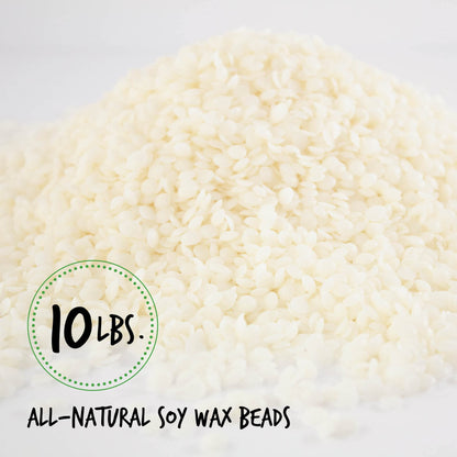 Millennium Soy Wax Beads for Candle Making - Natural Candle Making Supplies - Paraffin-Free, Beeswax-Free Candle Wax for Container Candles, Tealights and Wax Melts, 10 lbs