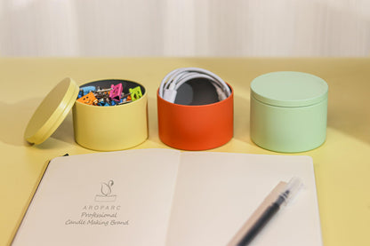 Candle Tins with Lids, 3 Wicks Candle Jars 14oz/420ml Candle Containers 12 Pack Seamless Bulk Candle Containers for Candle Making Supplies Wholesale Empty Candle Jars - Mint