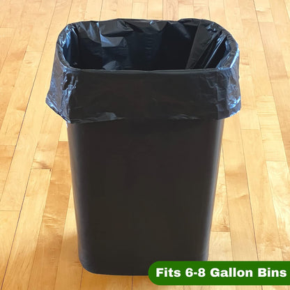 Portable Camping Waste Toilet Bags, 8 Gallon Black Can Liner for Travel, Camping and Outdoor Getaways (120 Count)
