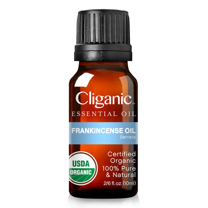 Cliganic Organic Essential Oils Set (Top 5) - 100% Pure Natural - Aromatherapy, Candle Making - Peppermint, Lavender, Eucalyptus, Lemongrass & Orange (Packaging May Vary)
