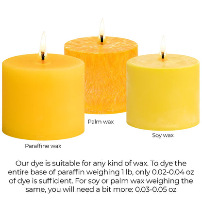 Candle Dyes for Soy Candle Making - Wax Сolor Dye Color Chips for Soy Wax - 16 Popular Colors Wax Dye Flakes