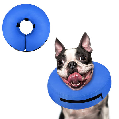 Supet Inflatable Dog Cone Collar Alternative After Surgery, Doggie Neck Donut Collar Recovery ECollar, Soft Dog Cone for Small Medium Large Dogs