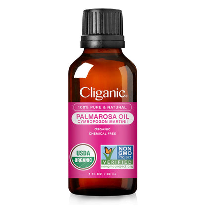 Cliganic Organic Essential Oils Set (Top 5) - 100% Pure Natural - Aromatherapy, Candle Making - Peppermint, Lavender, Eucalyptus, Lemongrass & Orange (Packaging May Vary)