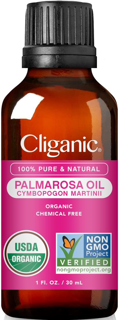 Cliganic Organic Essential Oils Set (Top 5) - 100% Pure Natural - Aromatherapy, Candle Making - Peppermint, Lavender, Eucalyptus, Lemongrass & Orange (Packaging May Vary)