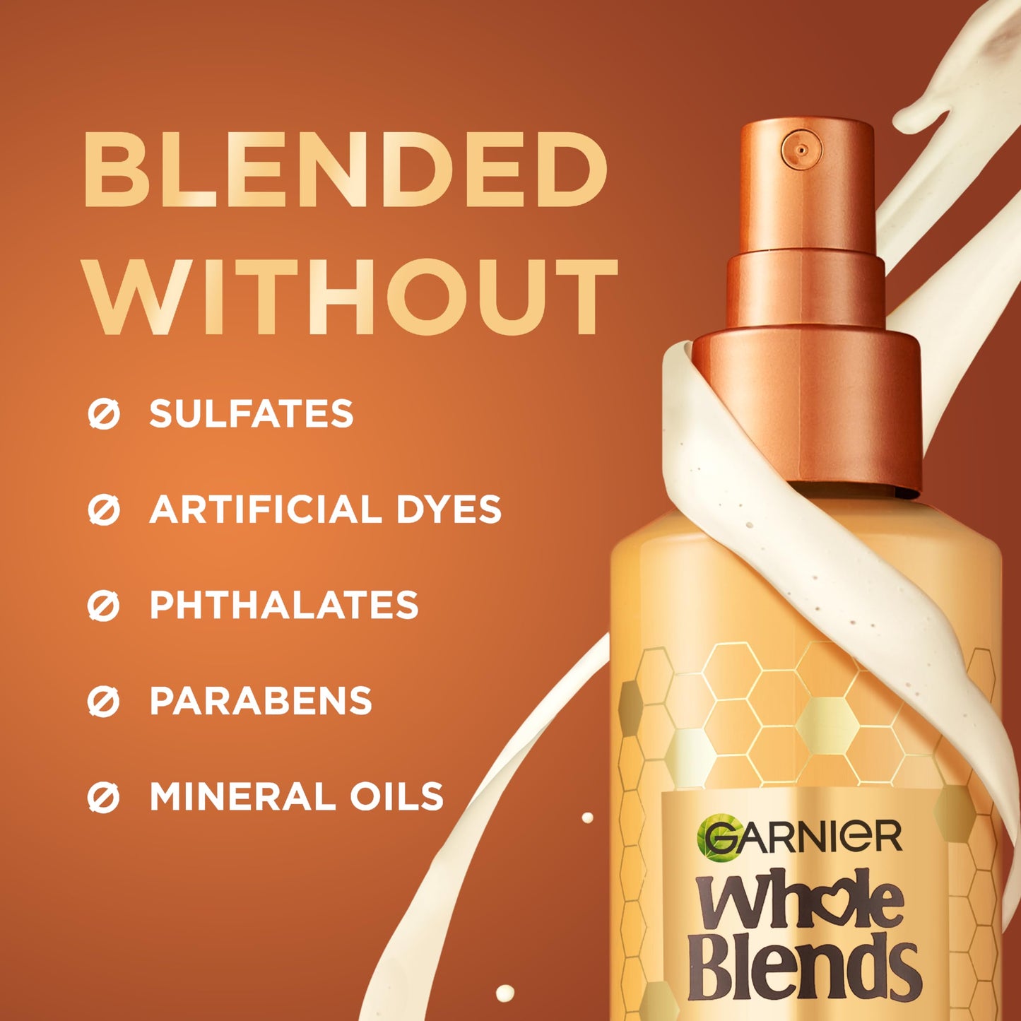 Garnier Whole Blends Honey Treasures Repairing Shampoo, for Dry, Damaged Hair, 22 Fl Oz, 2 Count (Packaging May Vary)
