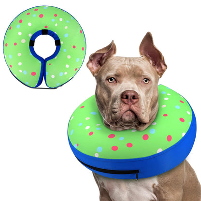 Supet Inflatable Dog Cone Collar Alternative After Surgery, Doggie Neck Donut Collar Recovery ECollar, Soft Dog Cone for Small Medium Large Dogs