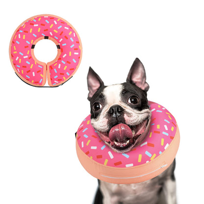 Supet Inflatable Dog Cone Collar Alternative After Surgery, Doggie Neck Donut Collar Recovery ECollar, Soft Dog Cone for Small Medium Large Dogs