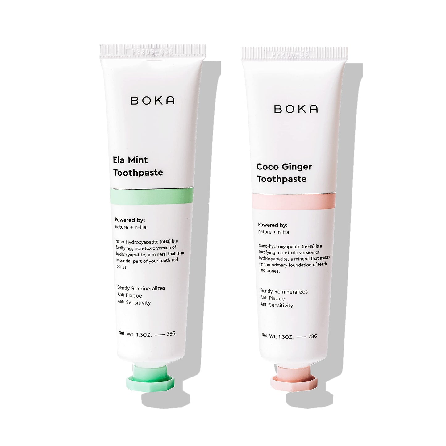 Boka Fluoride Free Toothpaste Nano Hydroxyapatite, Stocking Stuffers Remineralizing, Whitening - Dentist Recommended for Adult, Kids Oral Care Ela Mint Flavor, 4 Fl Oz 1Pk US Manufactured