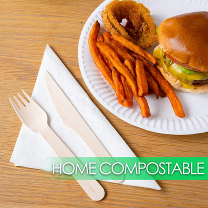 Table Kind - Paquete de 100 servilletas blancas suaves, servilletas de calidad para fiestas, catering y uso diario, ecológicas, desechables, compostables para el hogar, sostenibles y reciclables,