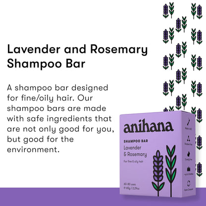 ANIHANA Shampoo Bar for Regular Normal Hair Clean Purifying Natural Healthy Look and Shine Paraben Free Manuka Honey and Almond 2.29 oz