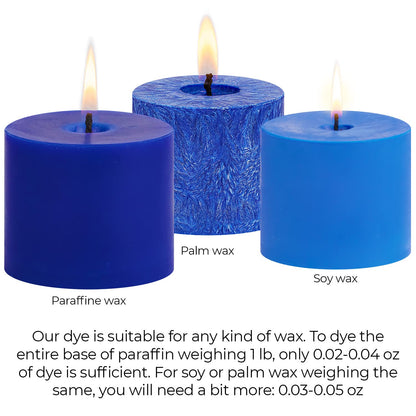 Candle Dyes for Soy Candle Making - Wax Сolor Dye Color Chips for Soy Wax - 16 Popular Colors Wax Dye Flakes