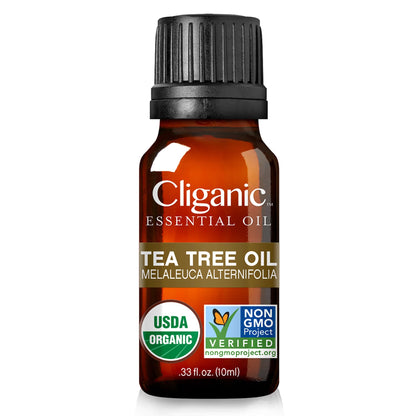 Cliganic Organic Essential Oils Set (Top 5) - 100% Pure Natural - Aromatherapy, Candle Making - Peppermint, Lavender, Eucalyptus, Lemongrass & Orange (Packaging May Vary)