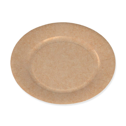 Le NAPPAGE ARTS DE LA MESA 50 Platos de cartón Kraft FSC®- Diámetro 18 cm