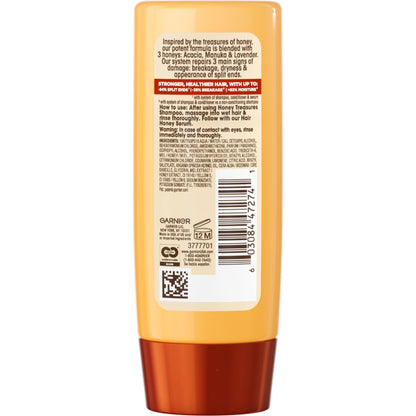 Garnier Whole Blends Sulfate Free Remedy Miracle Nectar 10-in-1 Repairing Leave-In Conditoner for All Hair Types, Honey Treasures, 5 Fl Oz, 2 Count (Packaging May Vary)