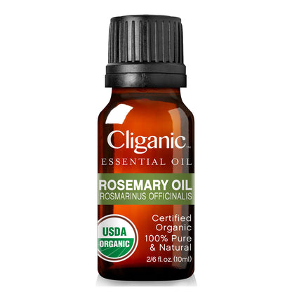Cliganic Organic Essential Oils Set (Top 5) - 100% Pure Natural - Aromatherapy, Candle Making - Peppermint, Lavender, Eucalyptus, Lemongrass & Orange (Packaging May Vary)