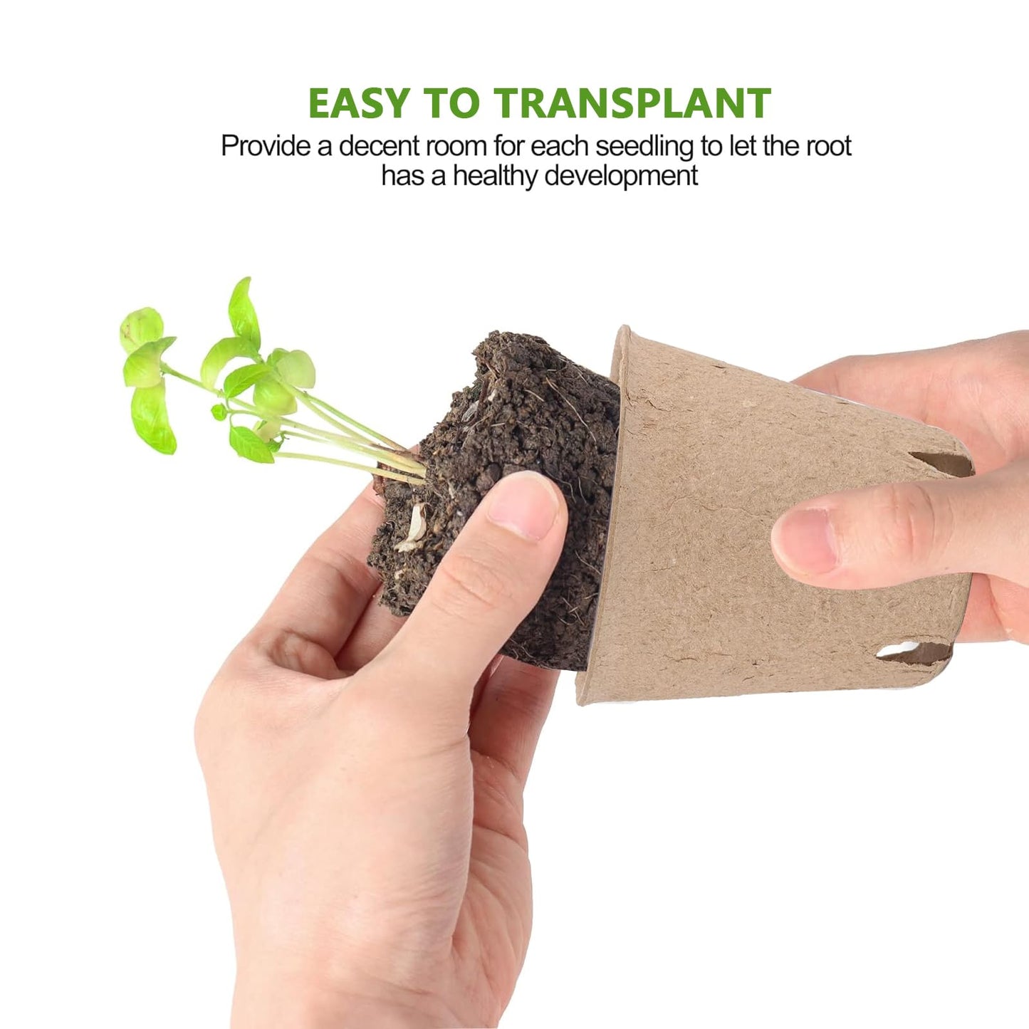 120 Cells Seed Starter Tray, 10 Packs Biodegradable Peat Pots for Seedlings, Organic Germination Plant Starter Kit with 100 Labels and 2 Transplant Tools